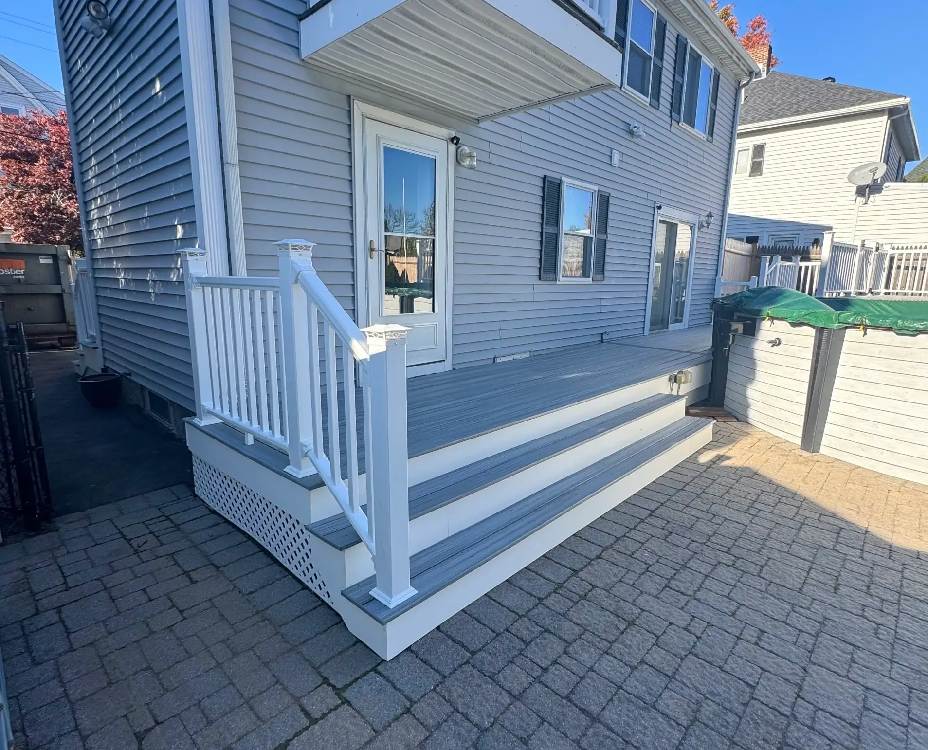 Completed Sustainable Decks composite deck and balcony