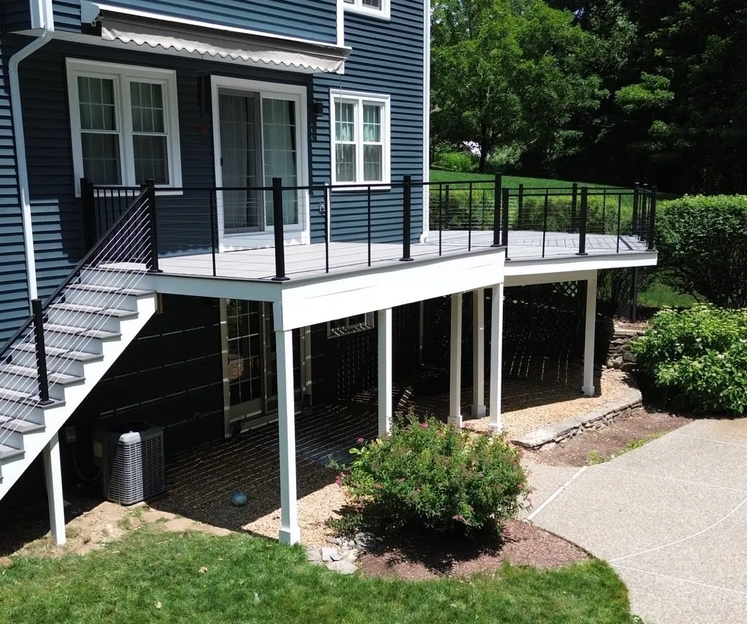 PVC Decking, completed Sustainable Decks project
