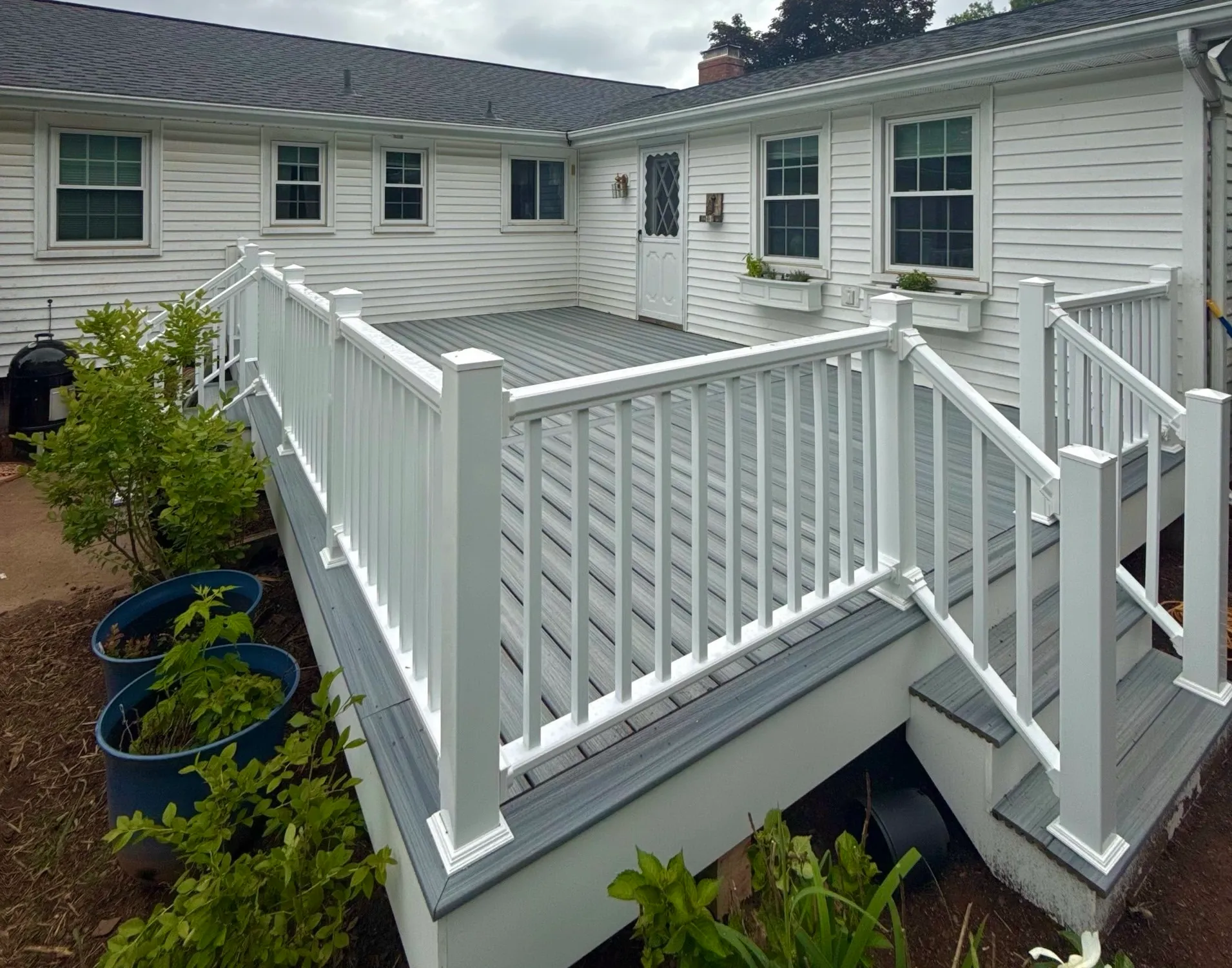 Multi-level decks, completed Sustainable Decks project