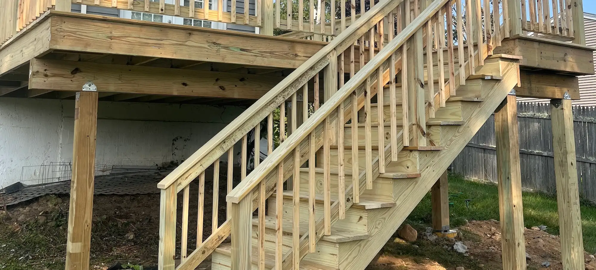 Underdecking, completed Sustainable Decks project